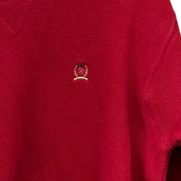 Tommy Hilfiger Men's Crew Neck Sweater 2XL Cherry Red‎ Pullover Casual - Picture 12 of 14